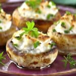 Recette des champignons farcis au fromage de chèvre